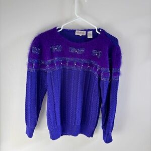 Vintage Royal Purple Women's Sweater